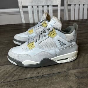 Stylish Gray and Yellow Women's Sneakers